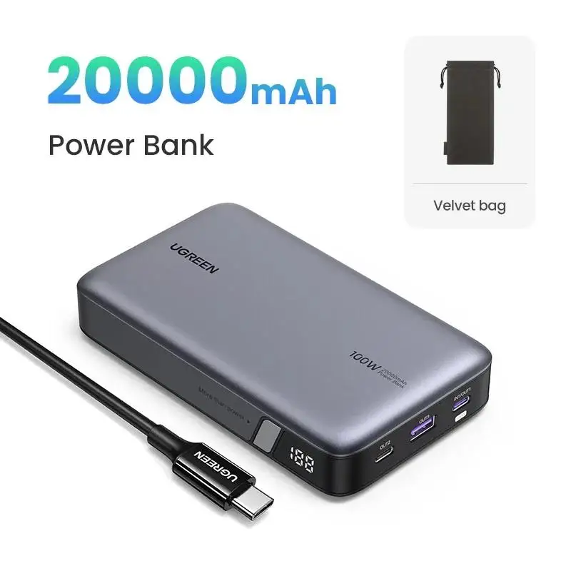 To 145W 25000mAh Power Bank Portable PD Fast Charging PowerBank for iPhone 15 Laptop Notebook Fast Charge External Battery