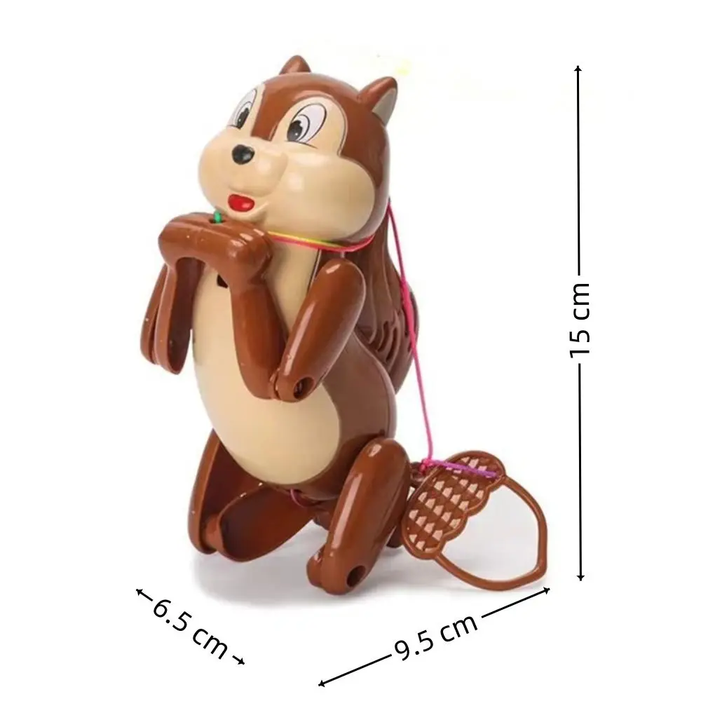 Criativo corda escalada esquilo brinquedo plástico para crianças, bonecas modelo animal bonito dos desenhos animados, brinquedo do bebê, pull-up, engraçado