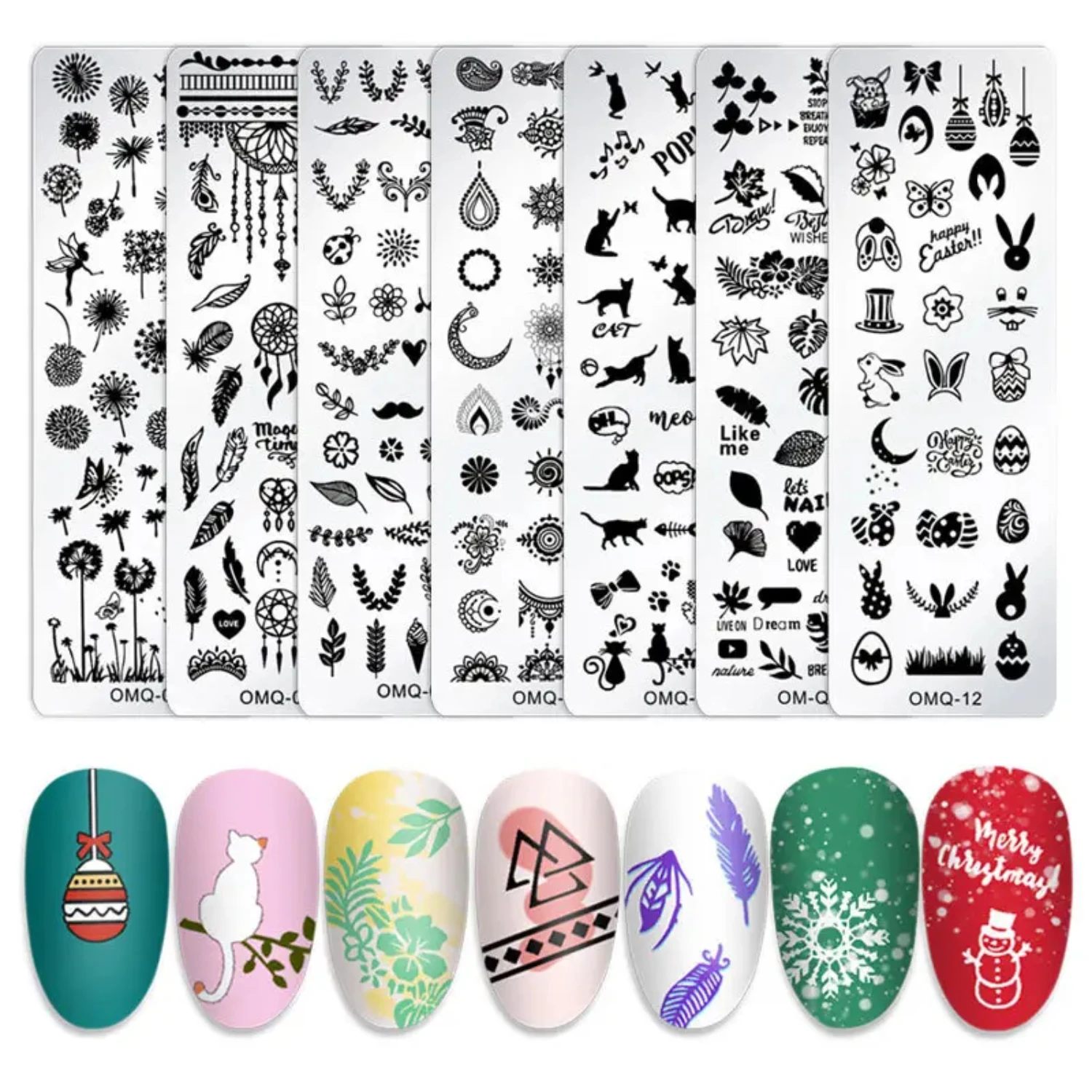 

Create Stunning Festive and Sparkly Halloween and Christmas Marble Nail Stamping Plates - Craft Beautiful Holiday Manicures usin