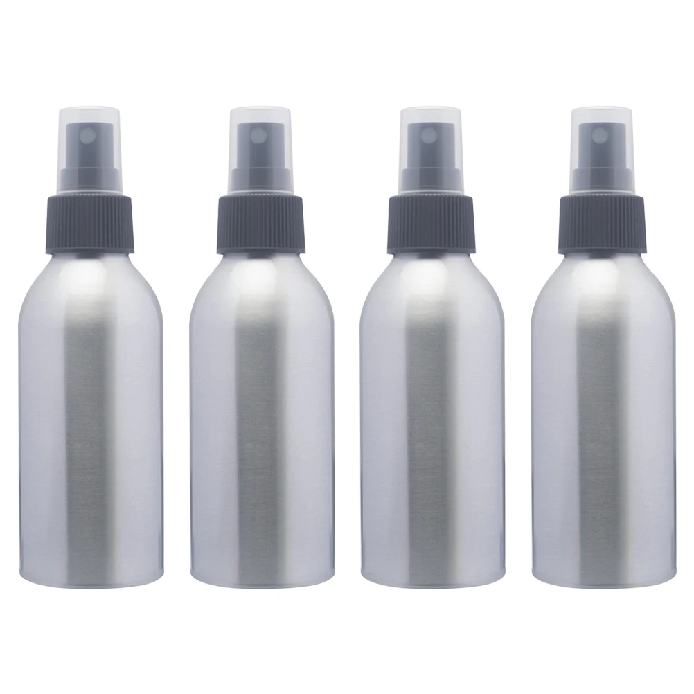 

4Pcs Aluminum Water Sprayer Bottle Mini Silver Alloy Plants Dispenser Travel Squeeze Leakproof Lightweight Portable Cosmetics