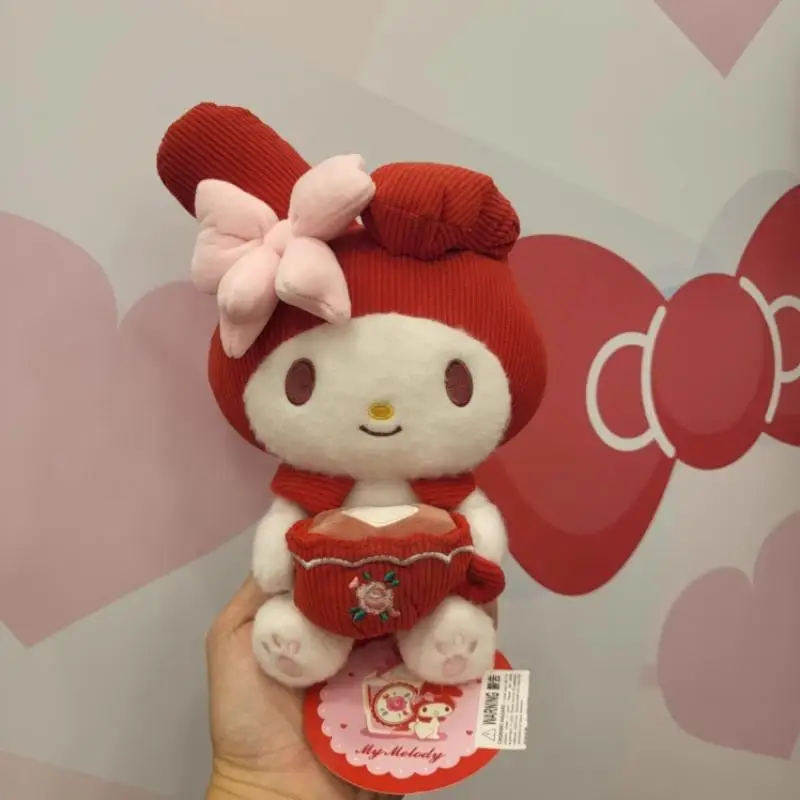 Sanrio oryginalna melodia wisiorek w kształcie lalki torba dekoracyjna brelok Mini portmonetka kosmetyczna torba fotograficzna ozdoby pluszowe zabawki Anime