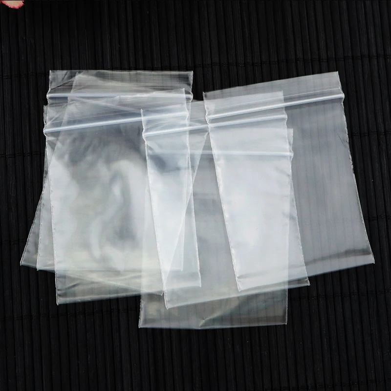 

500pcs Transparent Packaging Resealing Bag Self Adhesive Zipper Bag 8x12cm 9x13cm Reclosable Poly Clear Bag Wholesale