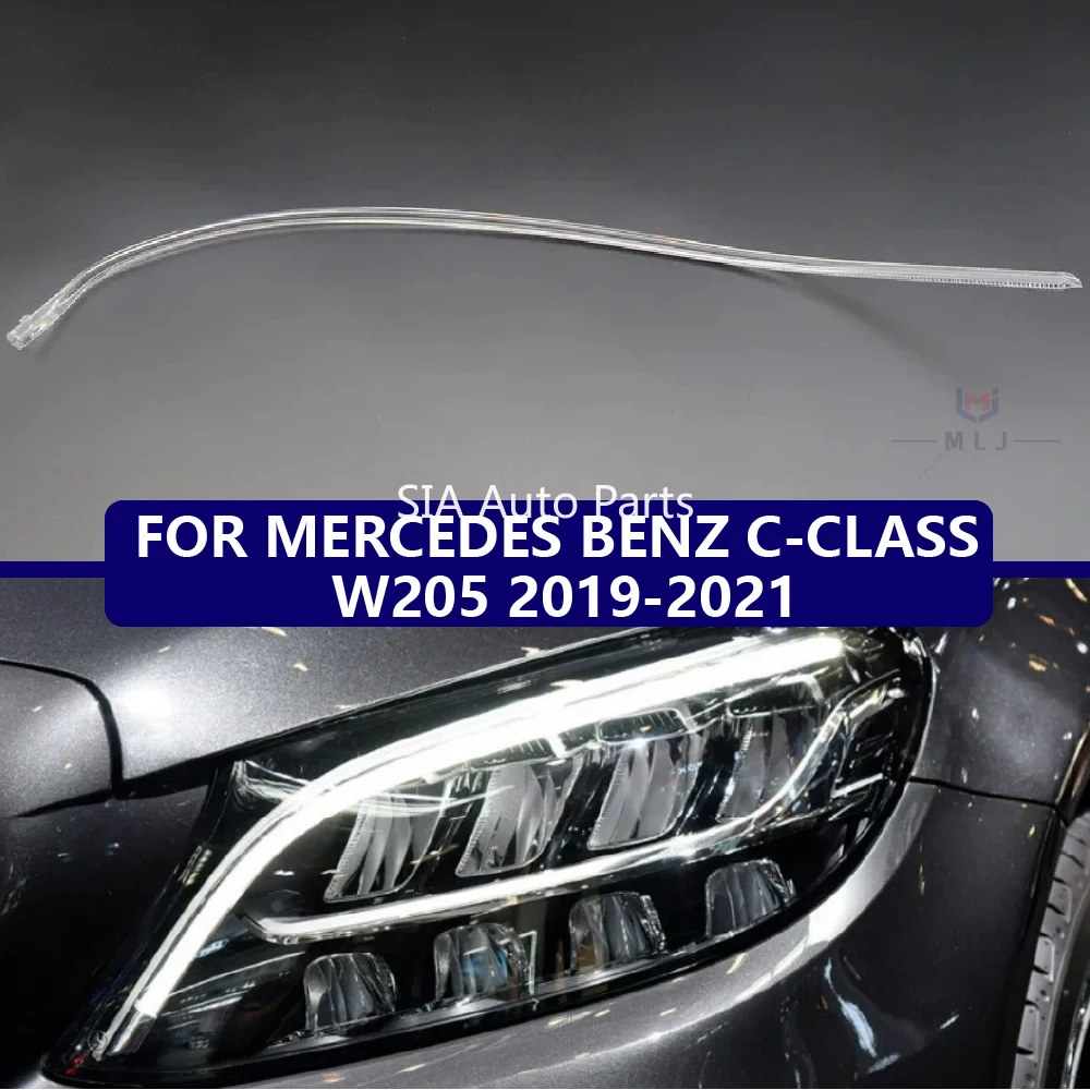 

Для Mercedes Benz C-Class W205 2019-2021 DRL Световод Пластина Световод Трубка Фара Дневные ходовые огни Guide Angel Eye