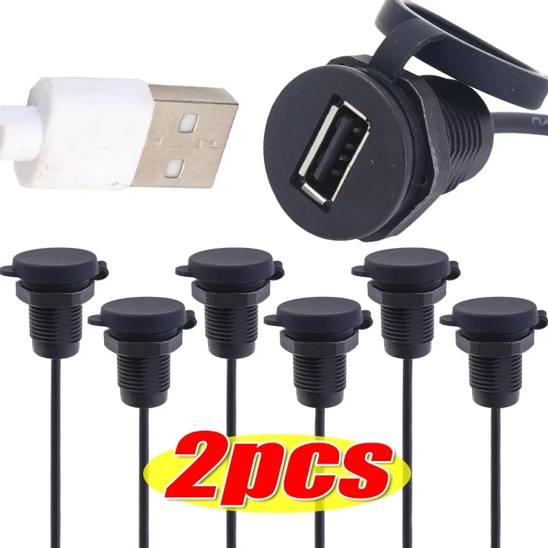 

1/2 шт. водонепроницаемый разъем Type-C с гайкой-фиксатором, гнездо USB Type-C для быстрой зарядки с высоким током