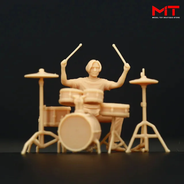 Miniatures Figures1/87 1/64 1/43 A209 Hong Kong Beyond Band Scene Props Model Micro Diorama Photography Collection Home Decor