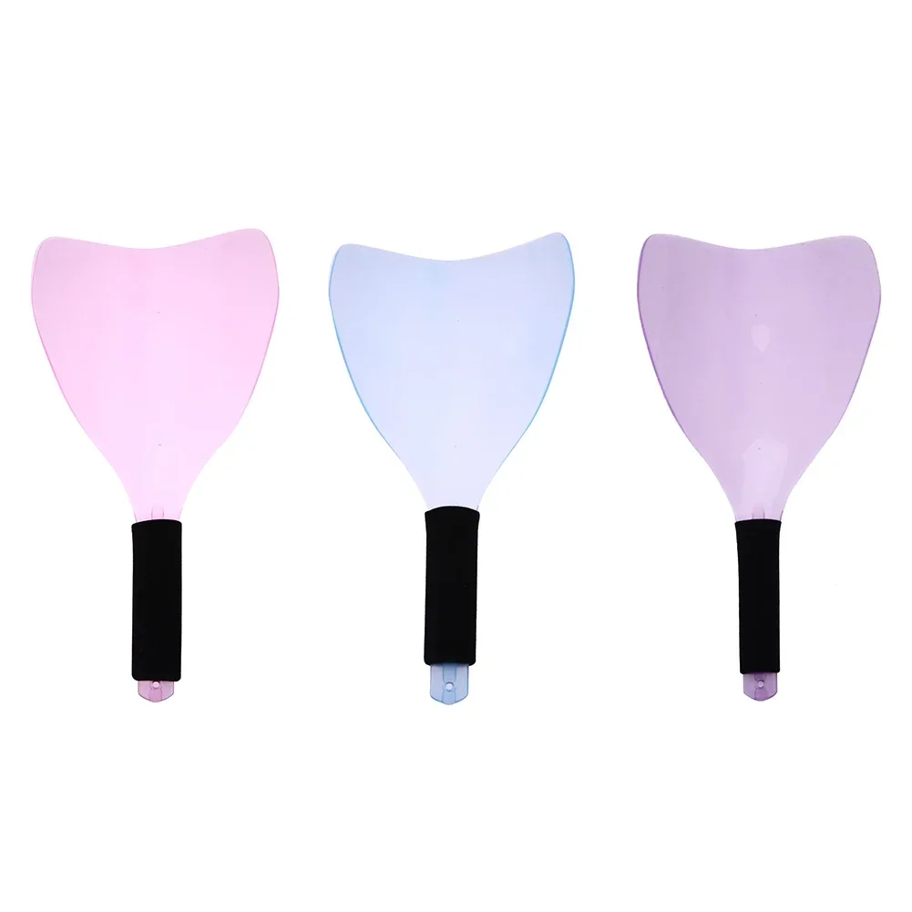 Hairdresser Plastic Face Spray Shield Haircutting Mask Protect Eyes Shield with Handle Hair Spray Mask for Home Barber Salon