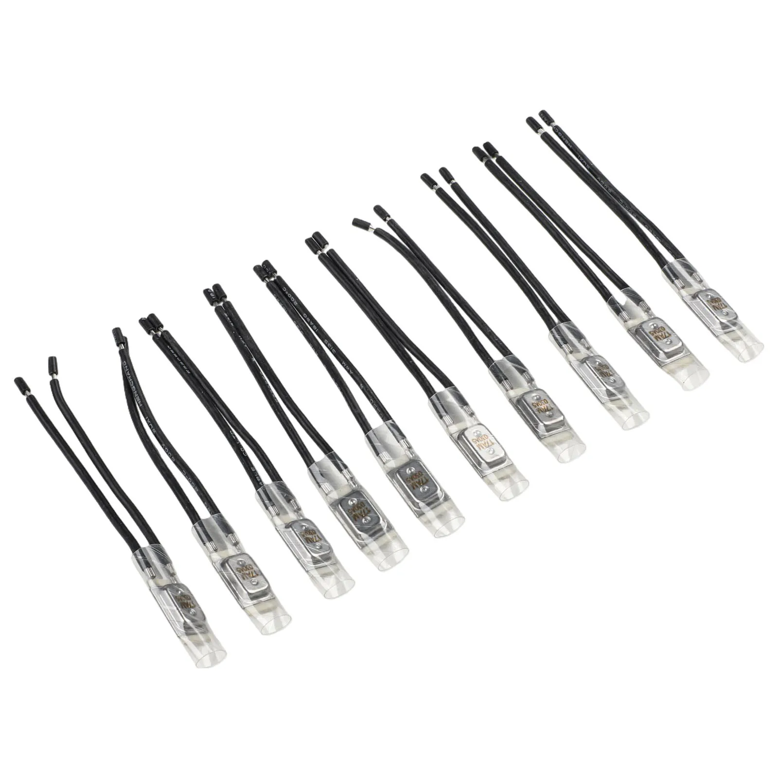 10pcs 17AM Motor Thermal Protector Normally Closed Temperature Controller Switch Over-temperature Over-current Protector