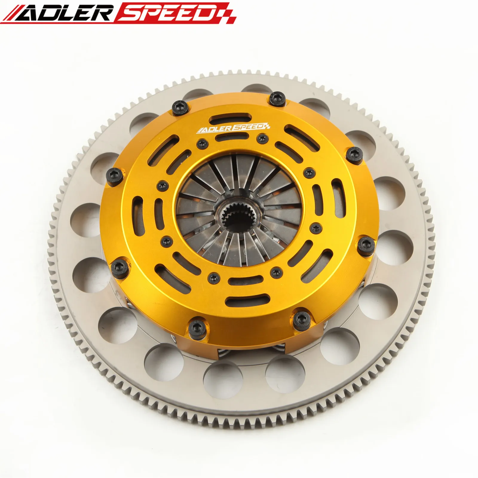 ADLERSPEED Racing Clutch Twin Disc Kit For 89-99 NISSAN 240SX 2.4L KA24E & KA24DE Medium Weight