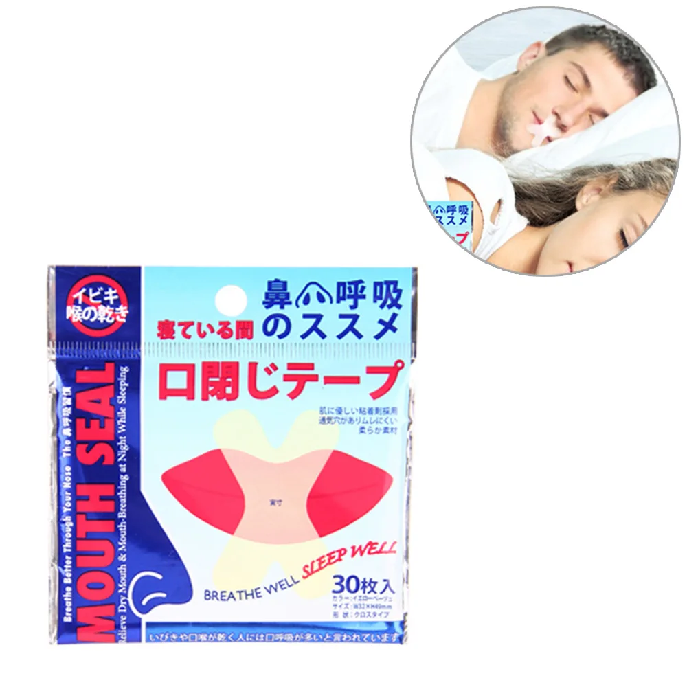 Anti Snoring Mouth Tape Sleep Aid Breathing Stopper Nose HealthCare Sticker Better Breath Nasal Strip Close Solution Night Patch