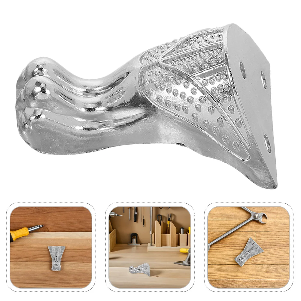 

4Pcs Metal Corner Support Feet for Furniture Decorative and Protective Use in Living Rooms Bedrooms Vintage Corner Leg
