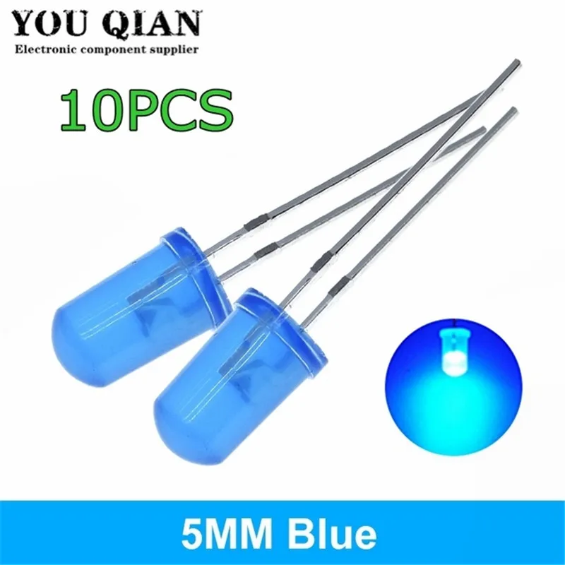 Kit Rupa-rupa Lampu Dioda LED 5MM Komponen Buatan Sendiri Komponen Kuning Putih Biru Hijau Baru Asli UNTUK Arduino