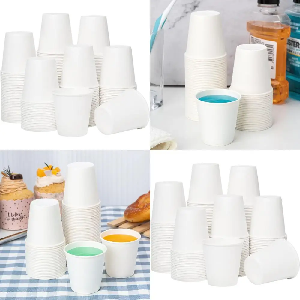 

Бумажные стаканчики для ванной комнаты, 3 унции, идеально подходят для ополаскивателя для рта и закусок