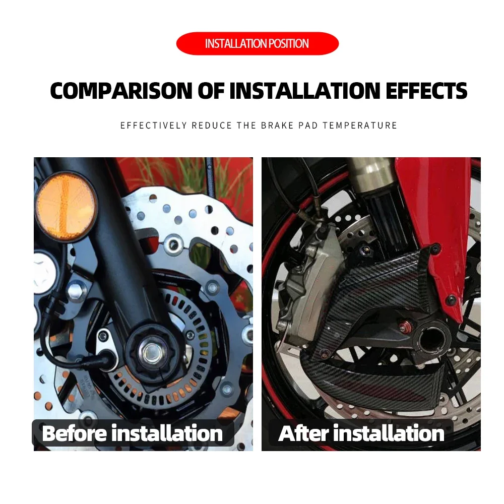Motorcycle Brake Caliper Air Cooling Ducts For Yamaha YZF-R1 R1M YZF-R6 For BMW S1000R For SUZUKI GSX-R 600 750 ZX6R Accessories