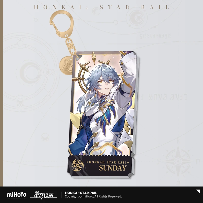 Honkai Star Rail Official and Genuine Merch MiHoYo Original Authentic The Harmony Path Keychain Pendant Bronya Ruan Mei Robin