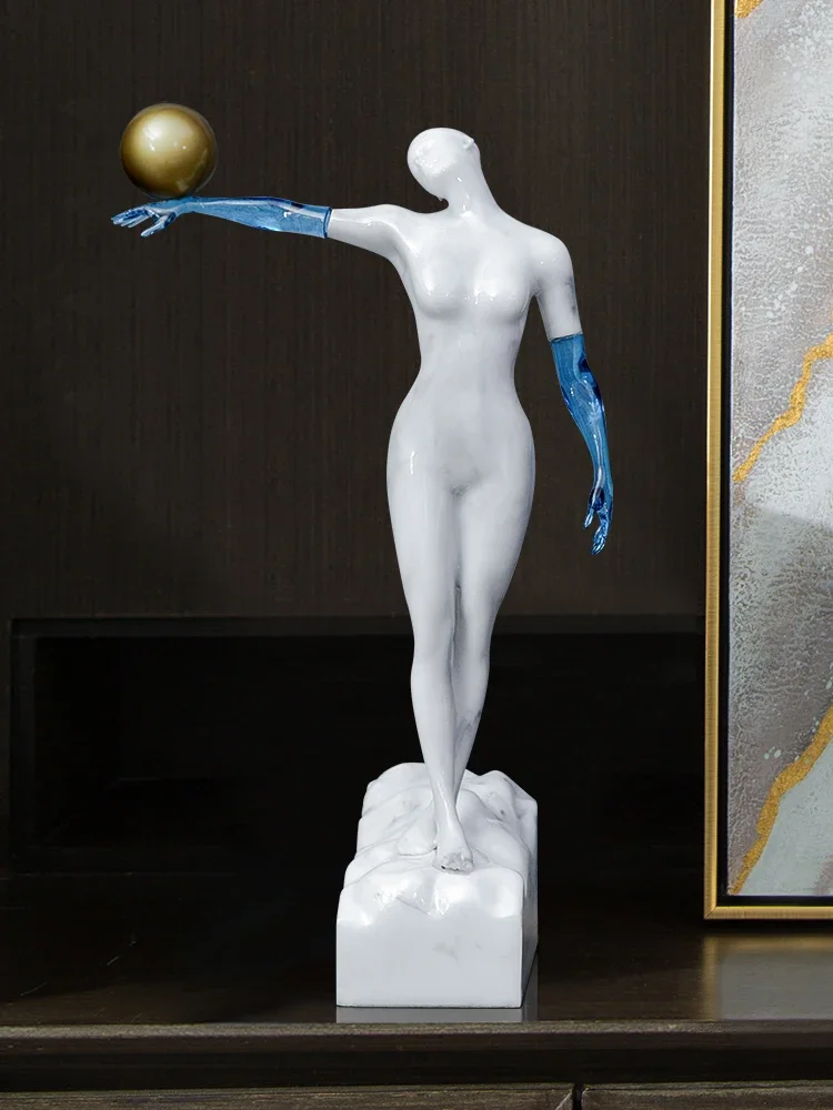 

Abstract Figure Sculptures Nordic Modern Art Decorations Hotel Restaurant Store Exhibition Hall Living Room Statues Home Decor