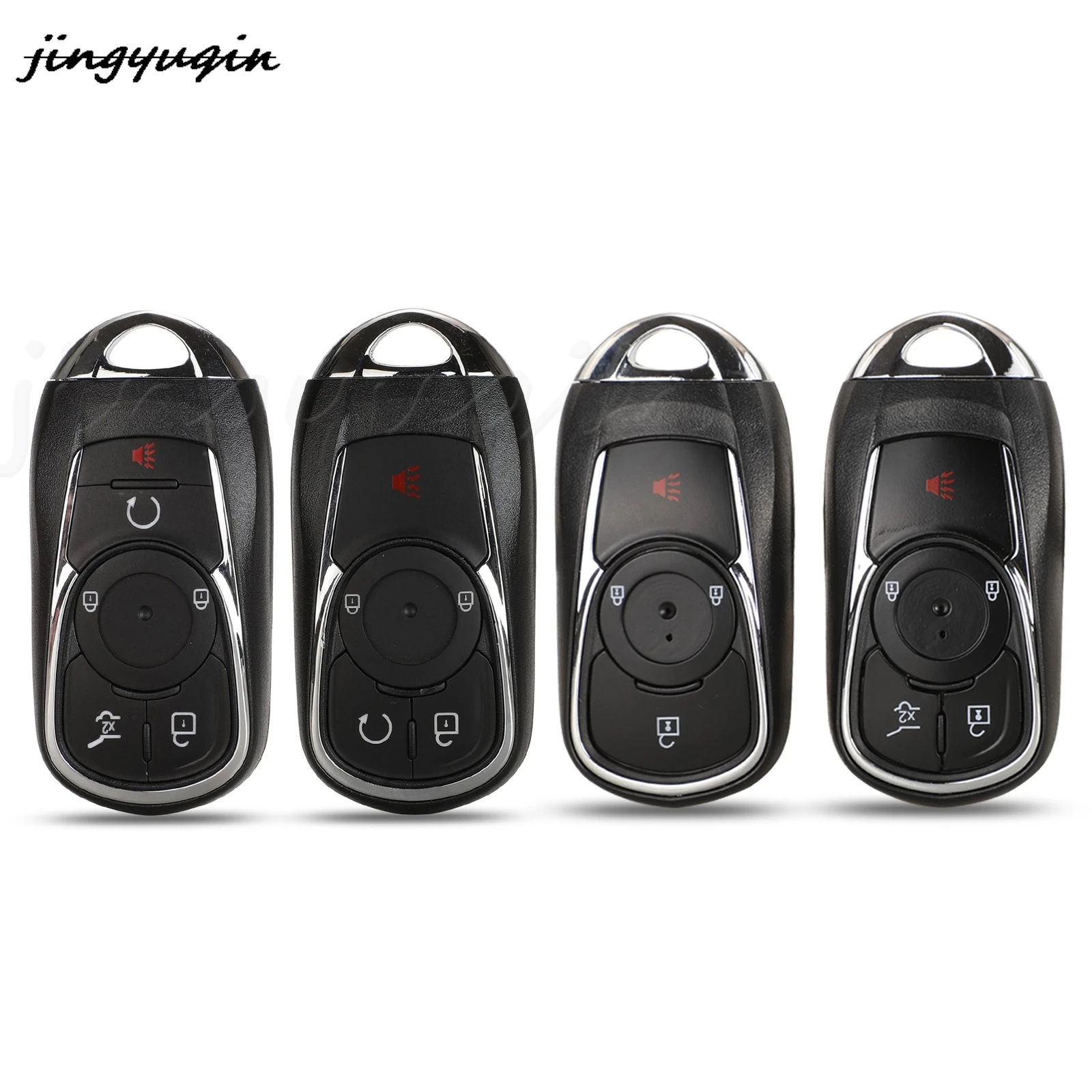 

jingyuqin 3/4/5 Button Smart Remote Key Shell For Opel Astra Fit Buick Verano Encore Lacrosse Regal Envision Key Fob Case