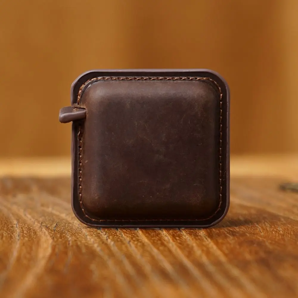 Imagem -05 - Fita Métrica de Rolo de Couro Genuíno para Mulheres Régua Portátil Régua Vintage Retrátil Ferramenta de Couro Cavalo Louco Artesanal