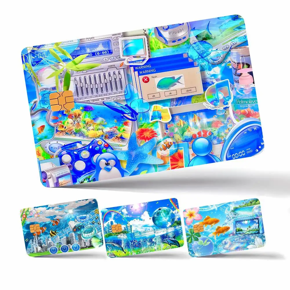 Art Frutiger Aero Fashion Perfect Gift Ide merch  layout  Cover Credit Card Stickers   Distinctive design