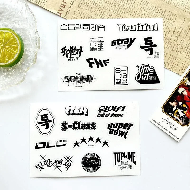 Kpop Stray 《5-Star》PVC Sticker Transparent Waterproof Sticker Creative Ledger Sticker