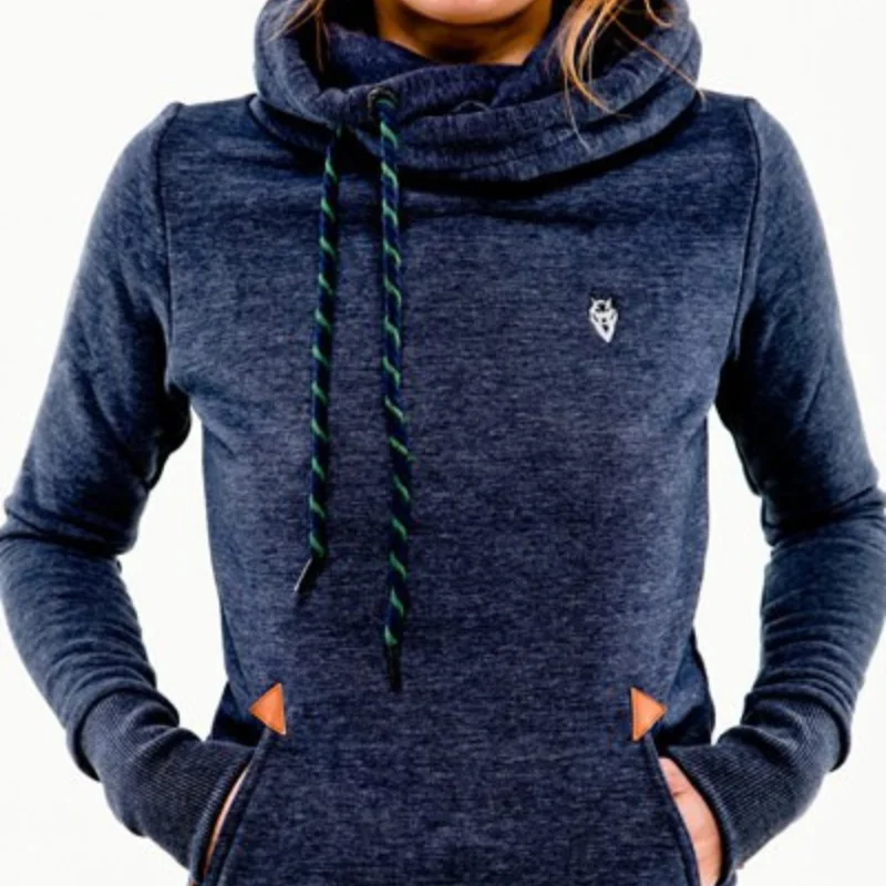 Fashionable Autumn Hoodie Long Sleeve Pocket Embroidered Hoodie