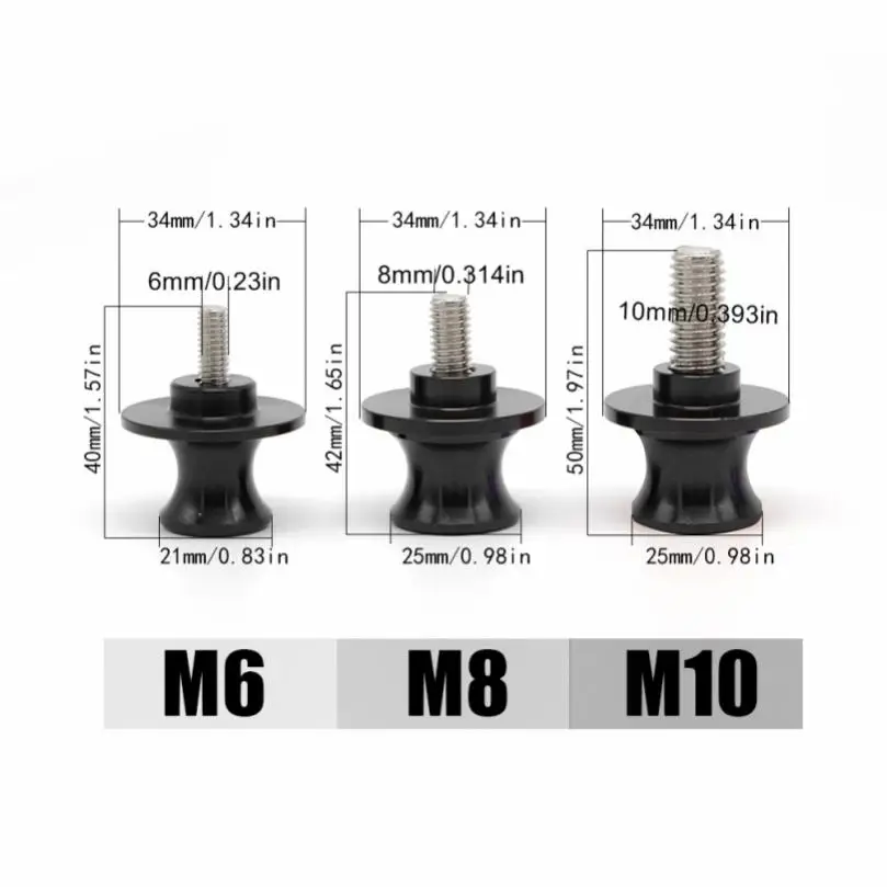 2 قطعة 6 مللي متر 8 مللي متر 10 مللي متر دراجة نارية الخلفية بدء المسمار ل الخلفية حامل المتزلجون نك M6 M8 M10 التحديثية اكسسوارات دراجة نارية أدوات تقليم