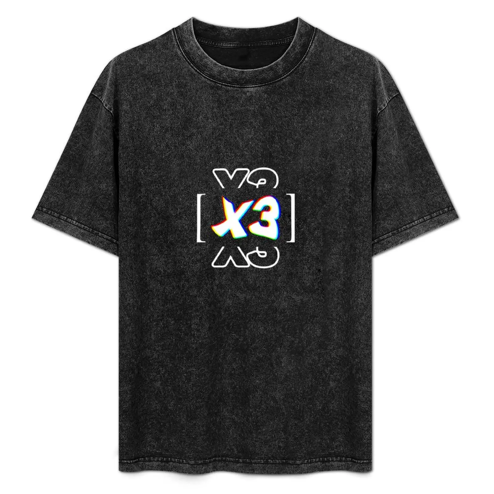 X3 Bracket T-Shirt Active Sports Short Sleeve Cotton Shirt