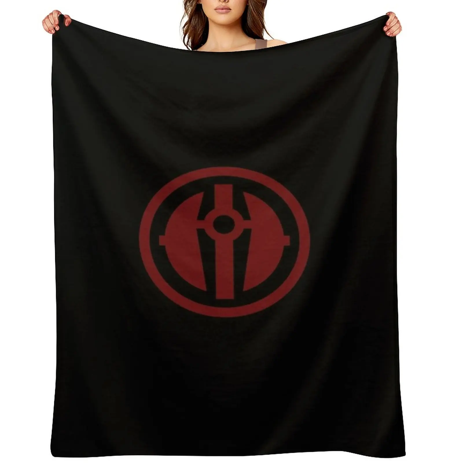 

Darth Revan Emblem in Red Throw Blanket Furry manga Flannel Cute Blankets