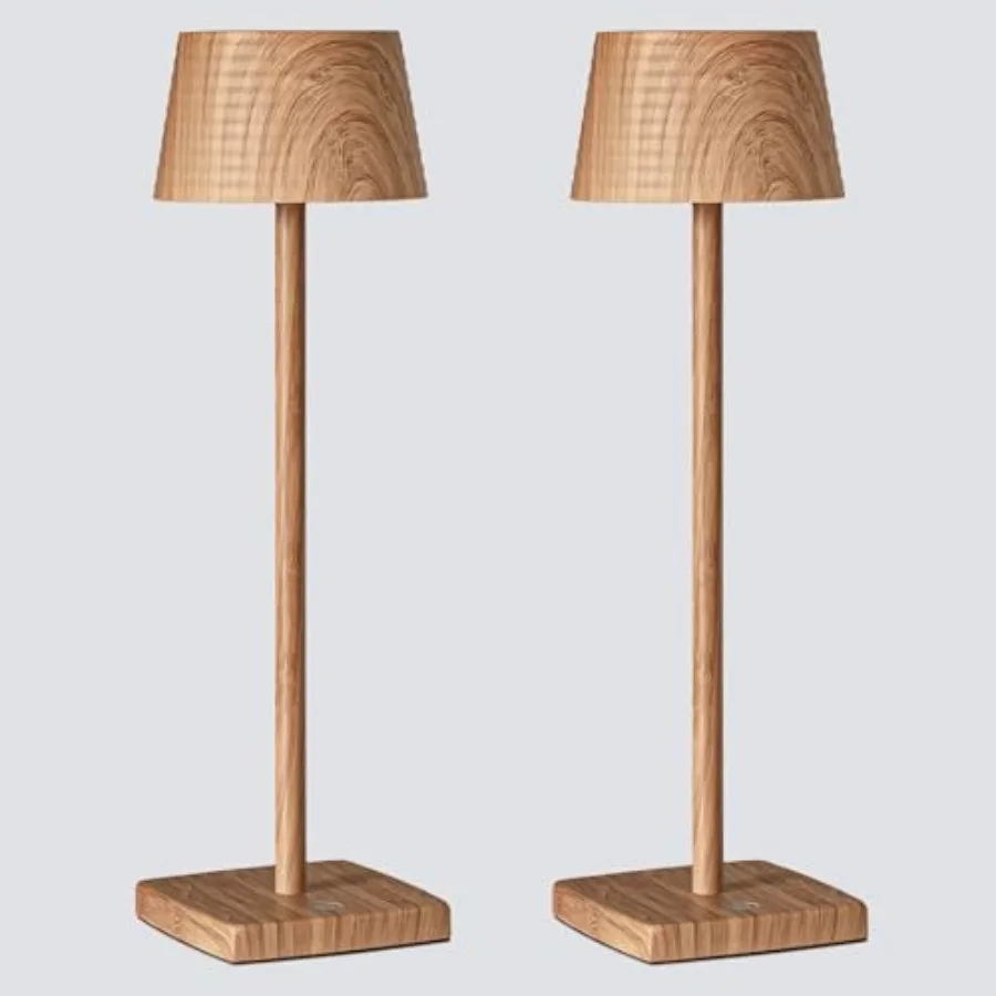 

Cordless LED Table Lamp 2-Pack,Portable Rechargeable, 5000mAh Battery, 3 Color and Stepless Dimming, IP54 Waterproof Metal Lamp