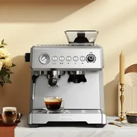 New Espresso Coffee Machine Espresso Maker 20bar Pump Pressure with Grinder Steam Milk Frother Semi-Automatic Coffee Maker