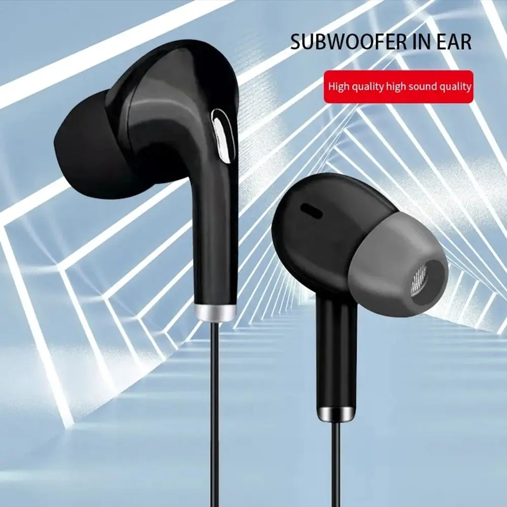 Portable 3.5mm Earphones Stereo In Ear Wired Headset High Definition Noise Canceling InEar Microphone For Mobile Phones