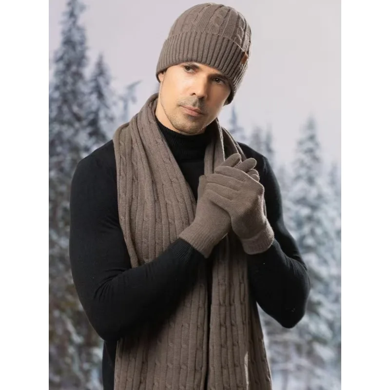 3pcs-winter-new-knitted-hat-scarf-and-gloves-three-piece-set-winter-men's-cold-proof-and-warm-scarf-three-piece-set-for-men