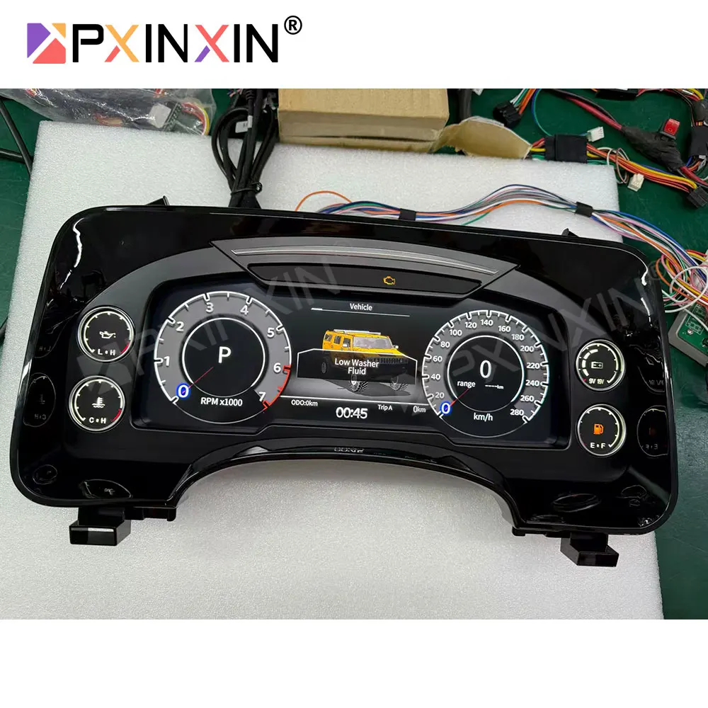 

Auto Virtual Cockpit For Hummer H2 2003-2026 Car Speedometer Dashboard Digital Cluster LCD Instrument Panel Head Unit 12.3 Linux