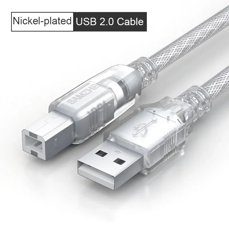 Samzhe USB2.0 Print Kabel Usb 2.0 Type A Male Naar B Male Sync Gegevens Scanner Kabel Voor Hp Canon Epson printer