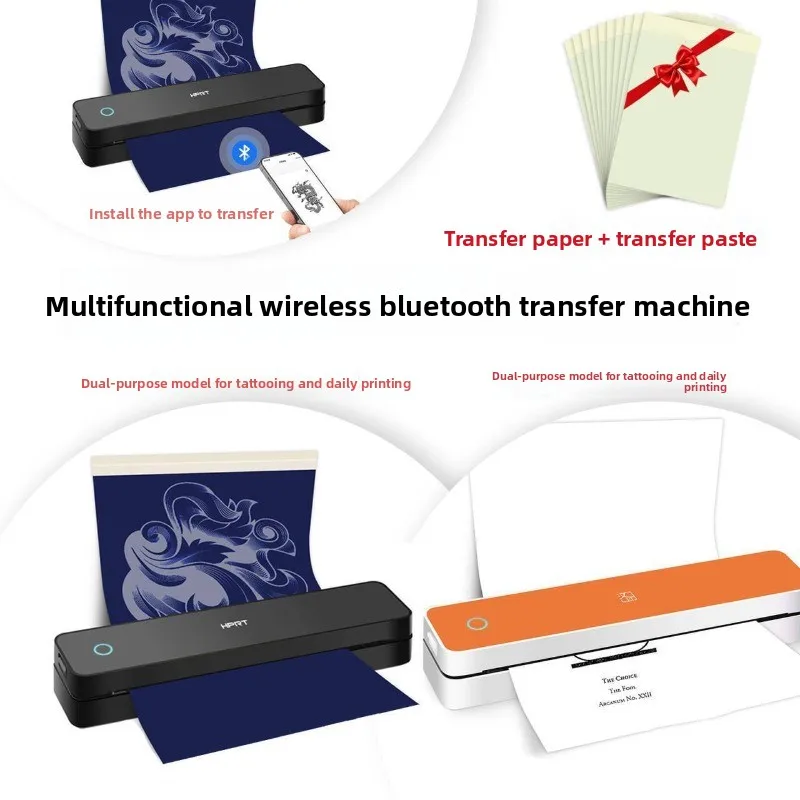 Tattoo transfer Bluetooth wireless thermal transfer printing dual-purpose portable
