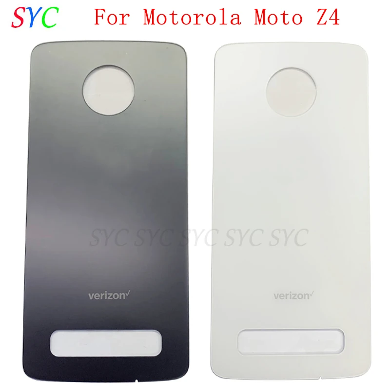 

Rear Door Battery Cover Housing Case For Motorola Moto Z4 Back Cover with Logo Repair Parts
