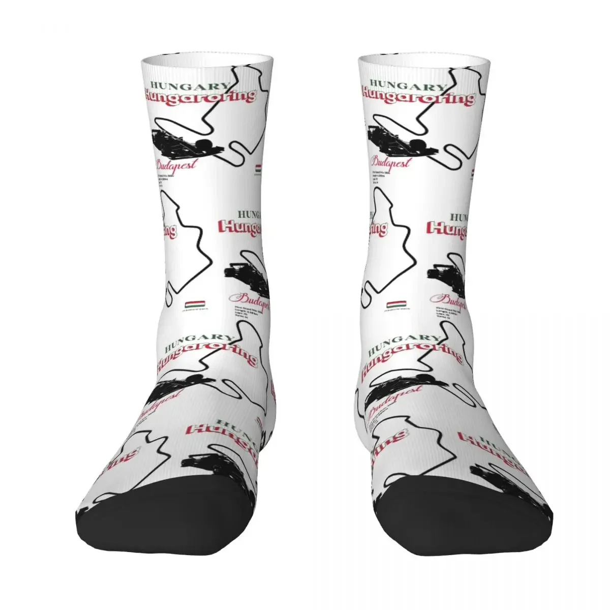 Hungaroring Hungary Socks Harajuku High Quality Stockings All Season Long Socks Accessories for Man's Woman's Birthday Present