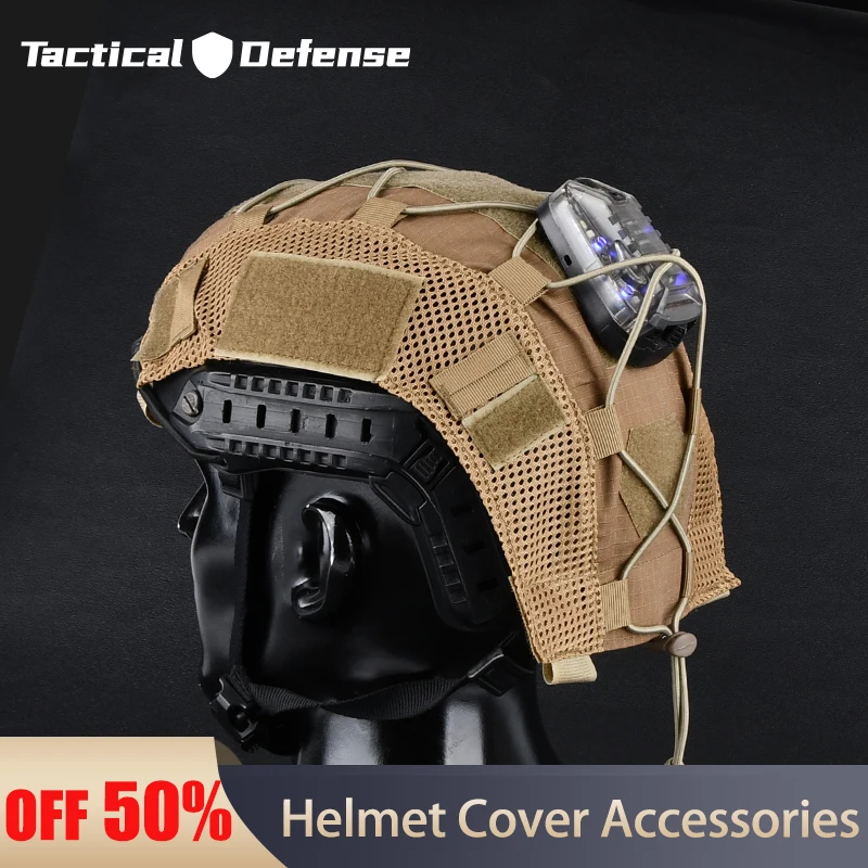 

Tactical Fast Helmet Protective Cover Nylon Fabric Material Lightweight Fast Helmet Accessories Camouflage Protective Cover