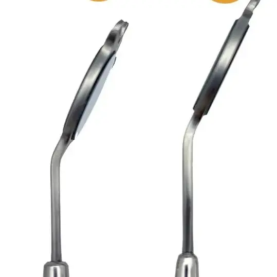 

Dental Double Sided Mouth Mirrors Anti-Fog Rhodium Autoclavable Surface Exam Reflectors with Handle Oral Whitening Material