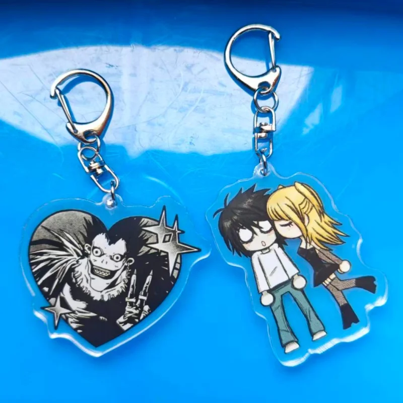 Anime Death Note Acrylic Keychain Figures Yagami Light Hanging