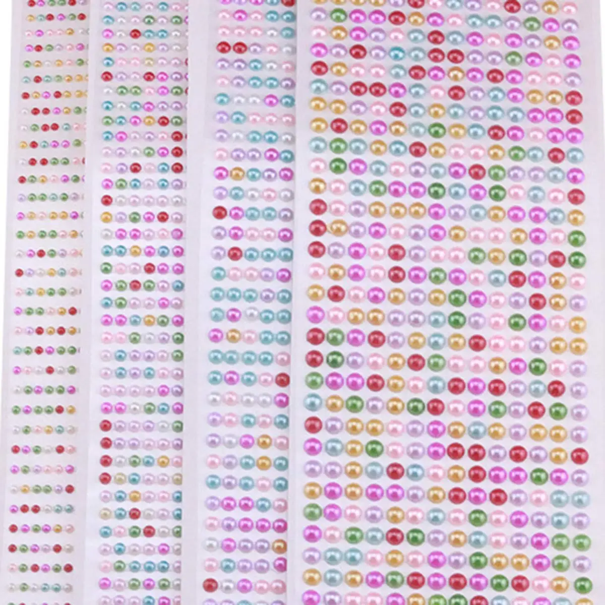 5000PCS Runde Acryl Imitation Perle Perle Cameos Cabochons 3/4/5/6mm Selbst-klebe Zurück DIY Handwerk Dekoration Zubehör – Detail 4