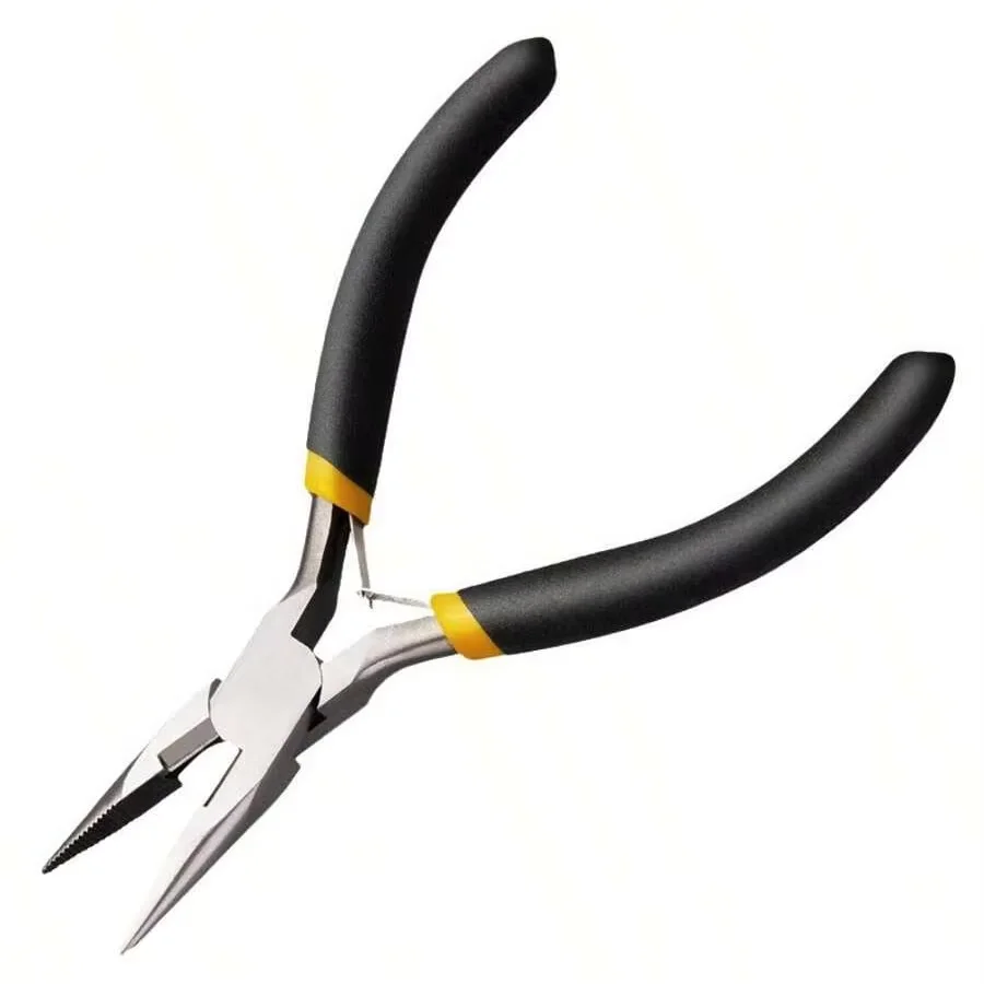 2pcs/1pcs 12cm DIY Handmade Pliers, 1 Golden Ring, and 1 Golden Ring Can Be Used to Make and Repair Various Jewelry Accessories