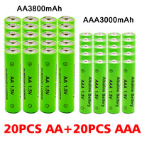 AAA Battery 1.5V AA Rechargeable Batteries 3000mAh Alkaline Battery for Remote Control Mouse Computers Toy Clocks