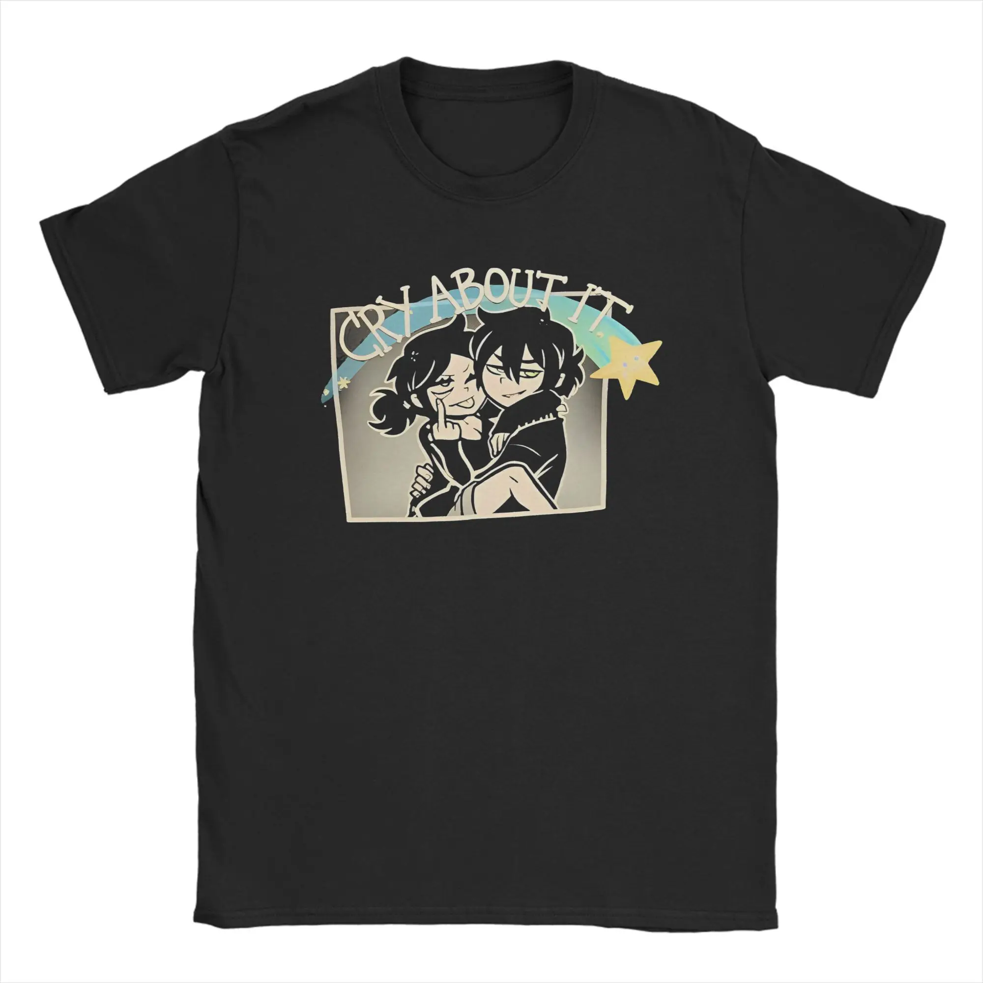 Funny Game Anime The Coffin of Andy and Leyley T-Shirt Summer  T-Shirts Cotton Hipster Tee Shirt For Mens Short Sleeve Tees