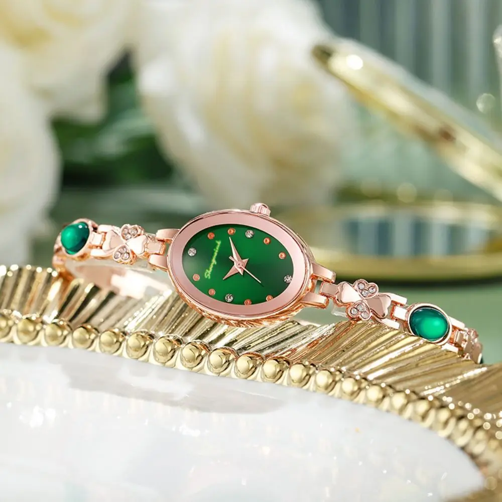 New Rhinestone Quartz Watches Diamond Studded Watch Strap with Adjustable Bracelet Women Wristwatch Rotundity Shaped Watch Gift