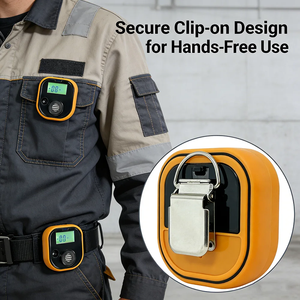 GC100 Portable Gas Detector Single Gas Leak Detector H2S (0-100µmol/mol) CO (0-1000µmol/mol) O2 (0-25.0％vol) For Industrial