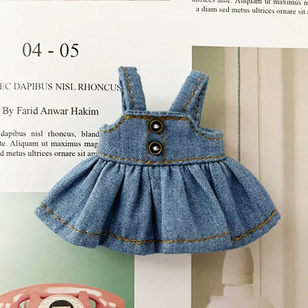Kids Toys 1/11 1/12 Dolls Casual Wears Doll Shirt Casual Dress Clothes Accessories Fashion Overalls Clothes
