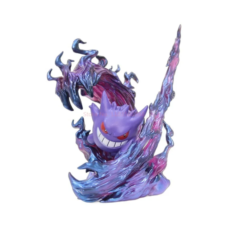 Nowy 19cm Anime Pokemon śliczne Gengar statua figurki Model kolekcja rzeźb Kawaii ozdoby stołowe zabawki dla dzieci prezent urodzinowy