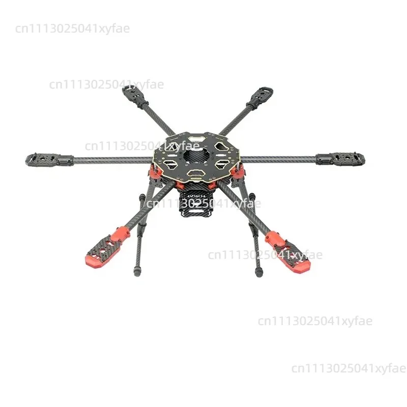 6-Axis Folding Hexacopter Frame Kit, Carbon Fiber Reinforced Foldable Multirotor Airframe for RC Model
