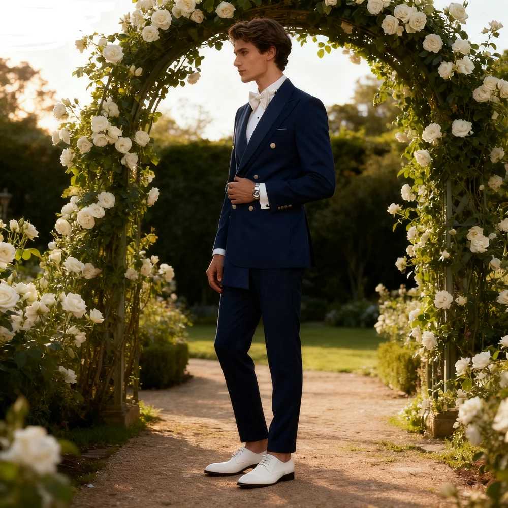 

Terno Masculino with Lapela, Men's Polo Shirt, Men's Clothing, 2 Pcsbanquete, casamento, roupas formais masculinas, feito sob en