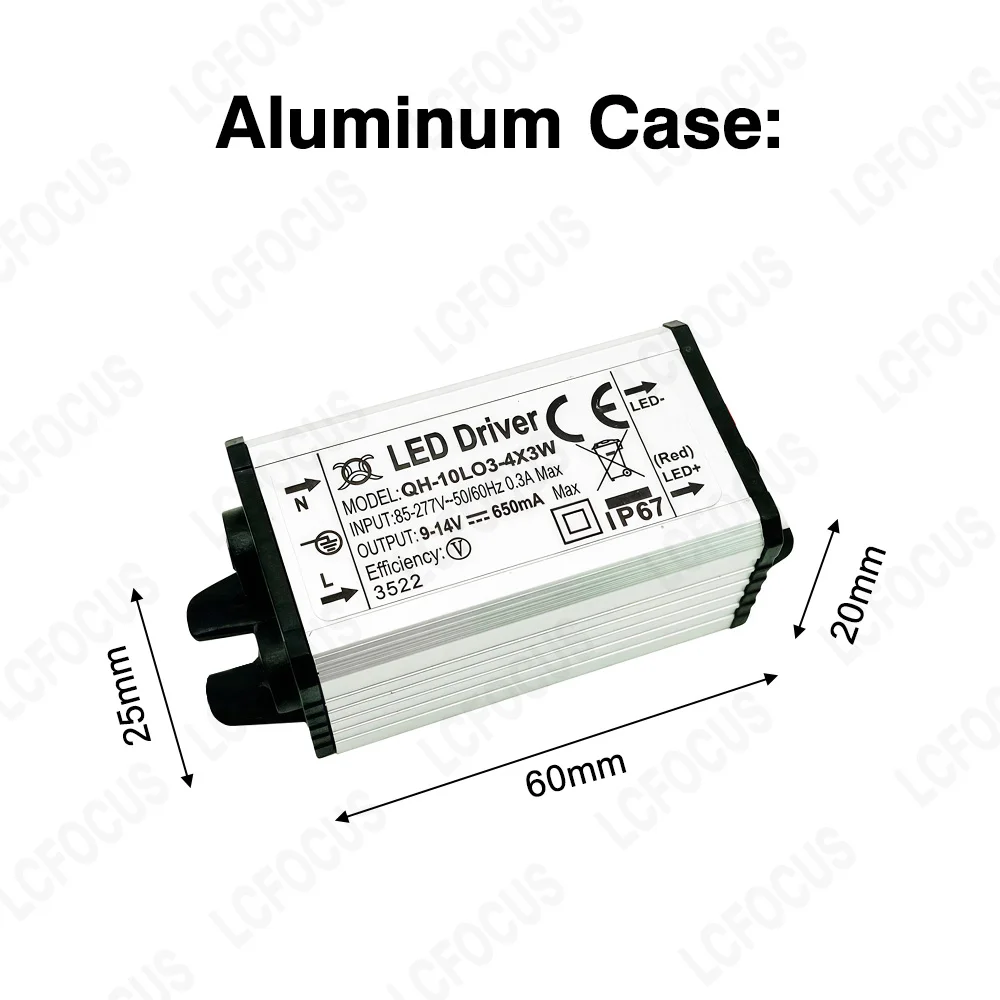 No Flicker 3W 5W 7W 9W 10W LED Driver Constant Current 300mA 450mA 600mA 900mA Input 110V 220V Lighting Transformers